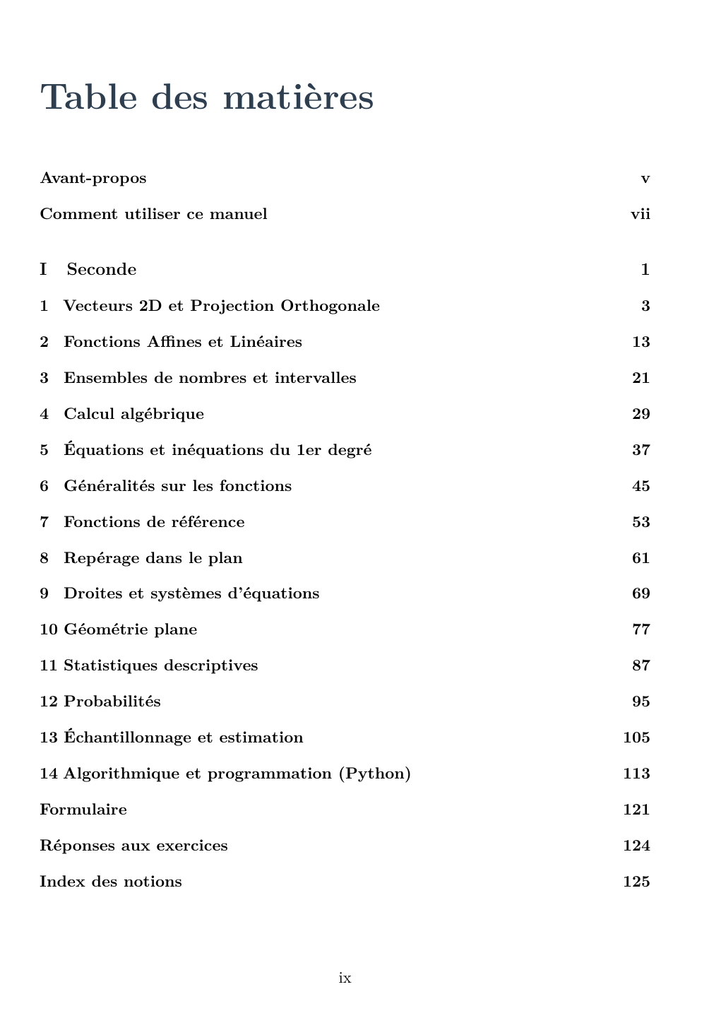 Mathématiques Seconde - Édition élève — page d’aperçu 1