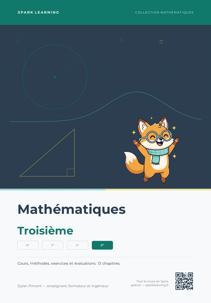 Couverture — Mathématiques Troisième, édition élève