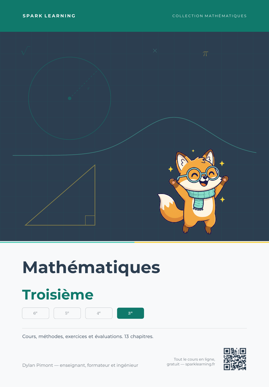 Couverture — Mathématiques Troisième, édition élève