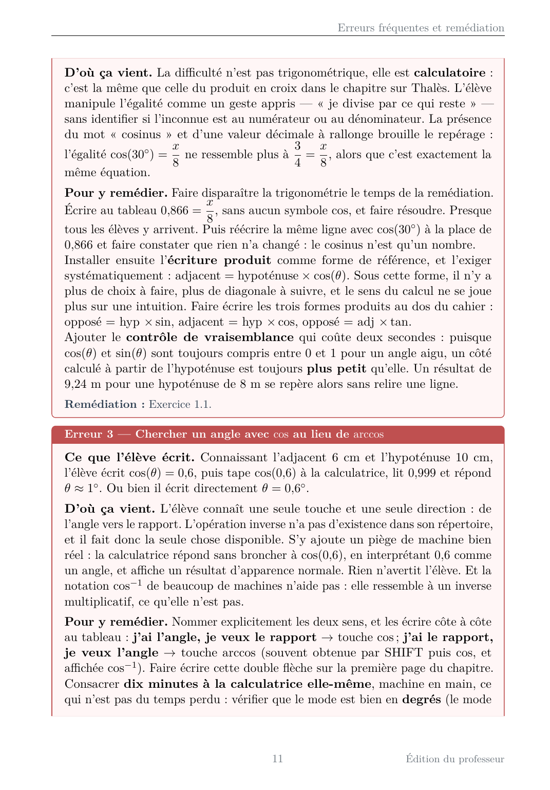 Mathématiques Troisième - Édition professeur — page d’aperçu 12