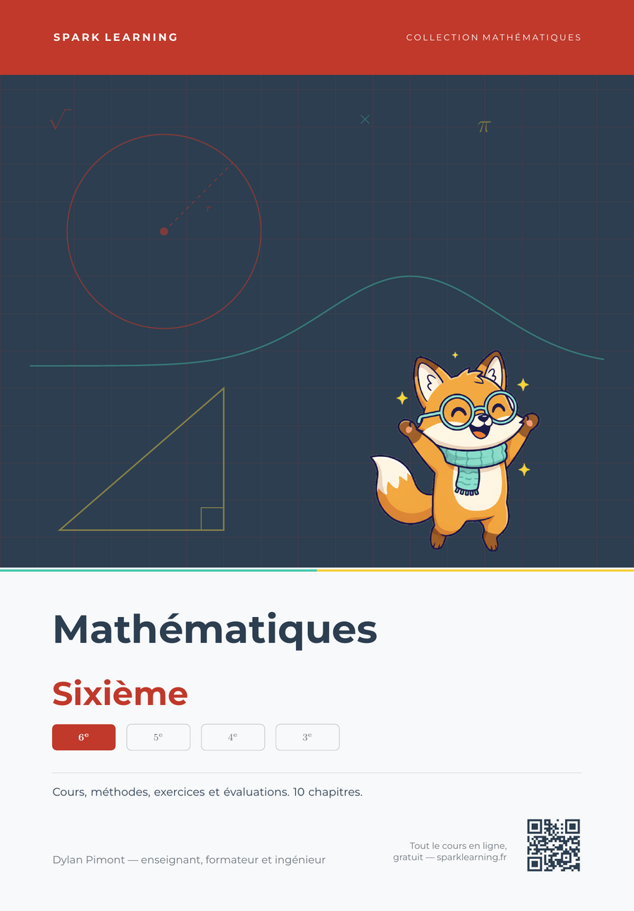 Couverture — Mathématiques Sixième, édition élève