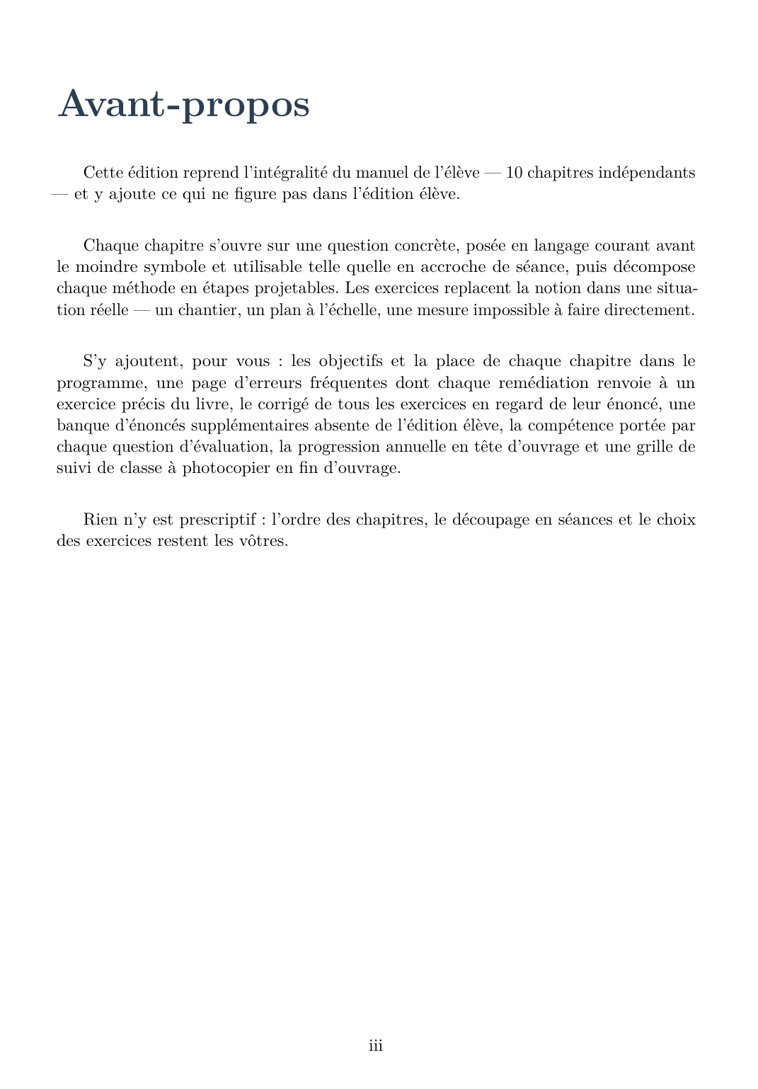 Mathématiques Sixième - Édition professeur — page d’aperçu 3