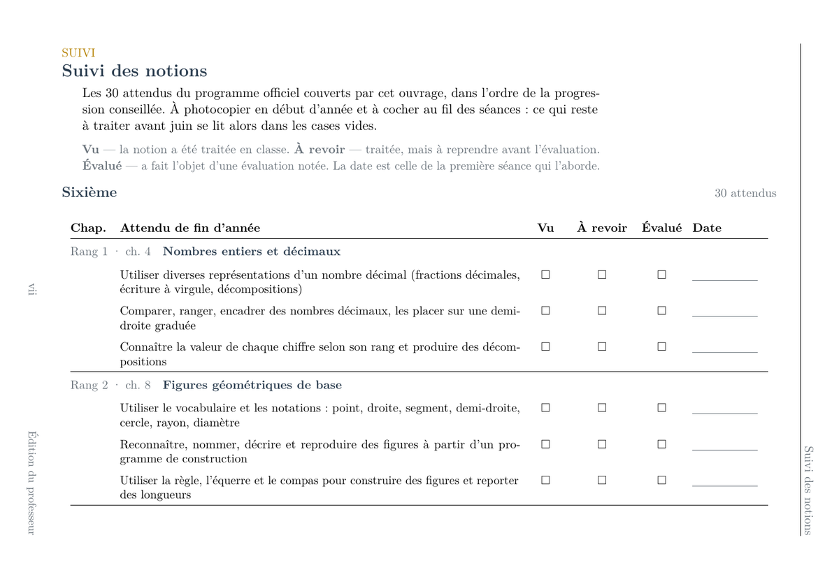 Mathématiques Sixième - Édition professeur — page d’aperçu 6