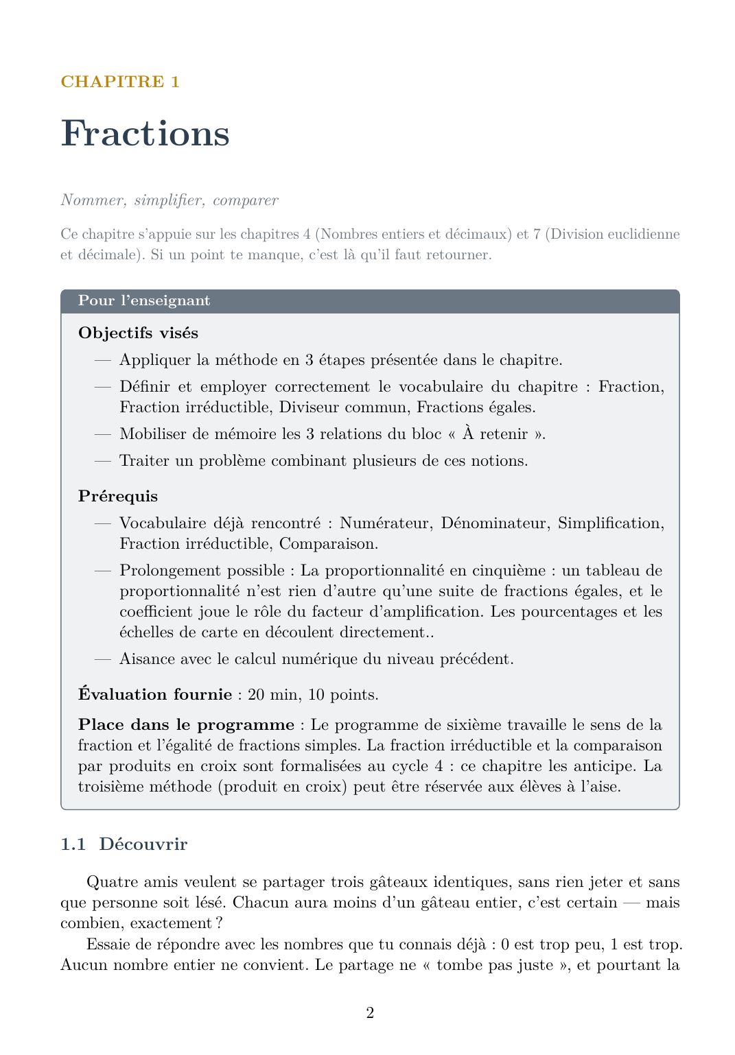 Mathématiques Sixième - Édition professeur — page d’aperçu 9