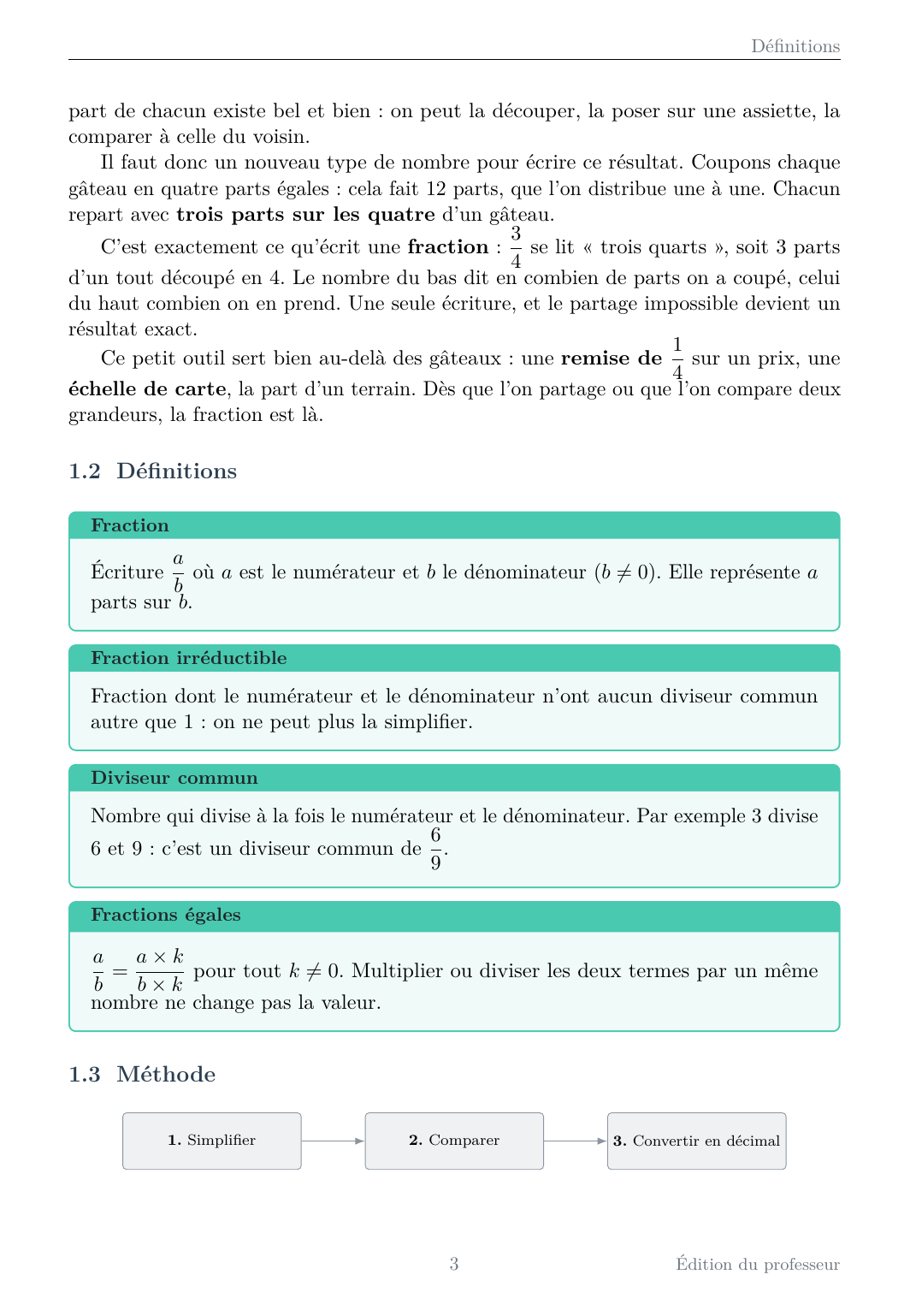 Mathématiques Sixième - Édition professeur — page d’aperçu 10