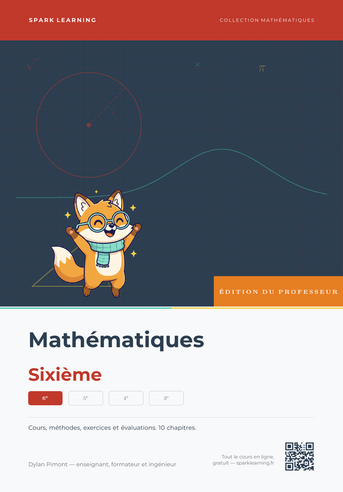 Couverture — Mathématiques Sixième, édition professeur