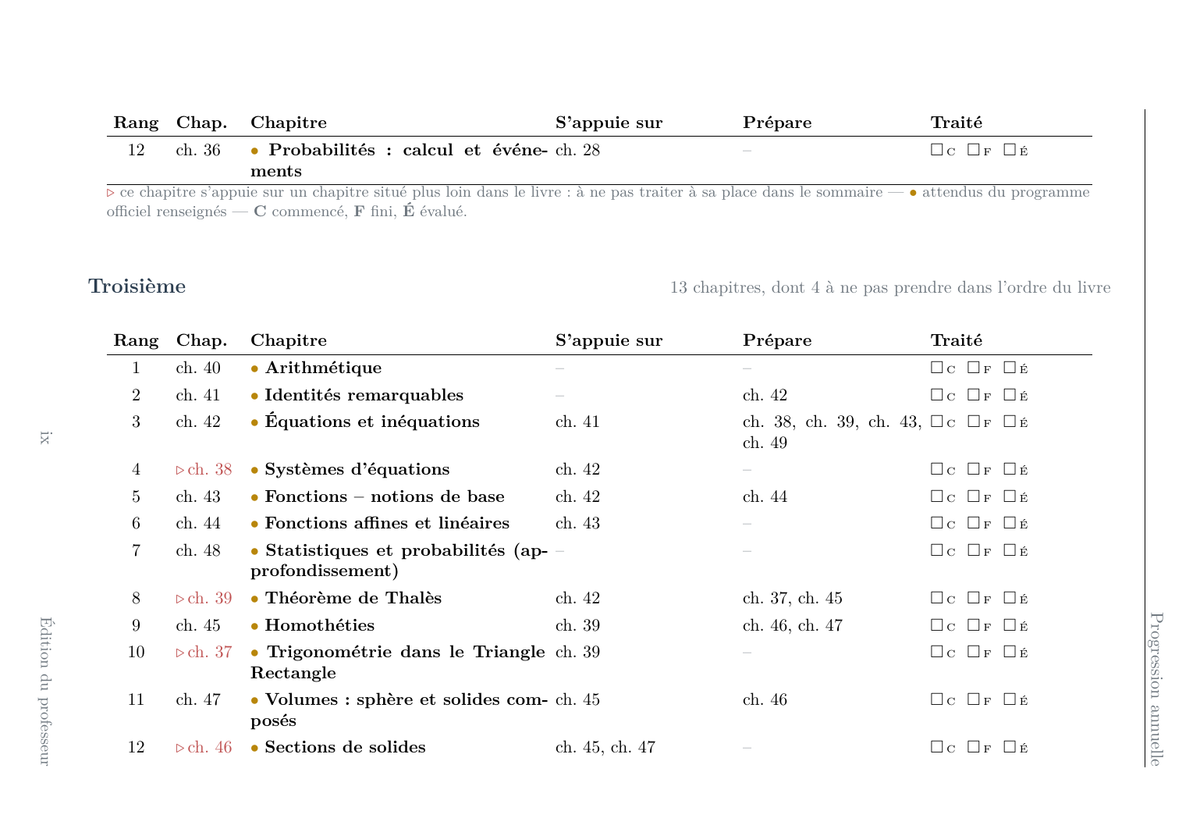 Mathématiques Collège (6e-3e) - Édition professeur — page d’aperçu 8