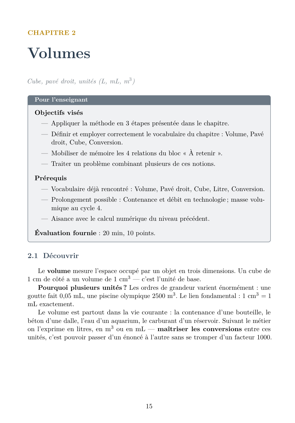 Mathématiques Collège (6e-3e) - Édition professeur — page d’aperçu 2