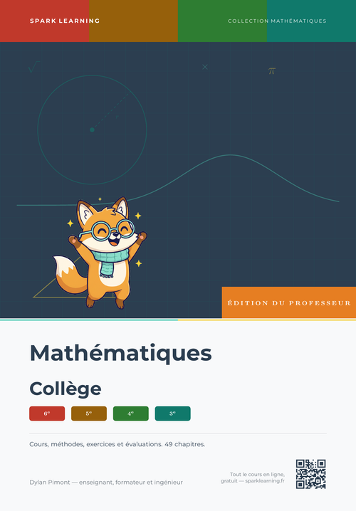 Couverture — Mathématiques Collège, édition professeur