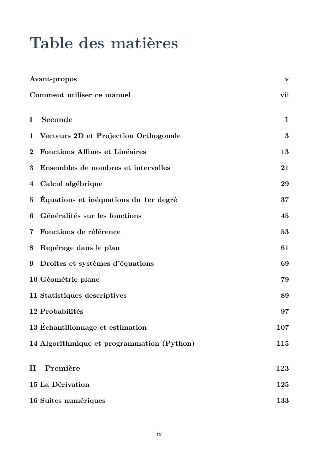 Mathématiques Lycée (2nde-Tle) - Édition élève — page d’aperçu 1