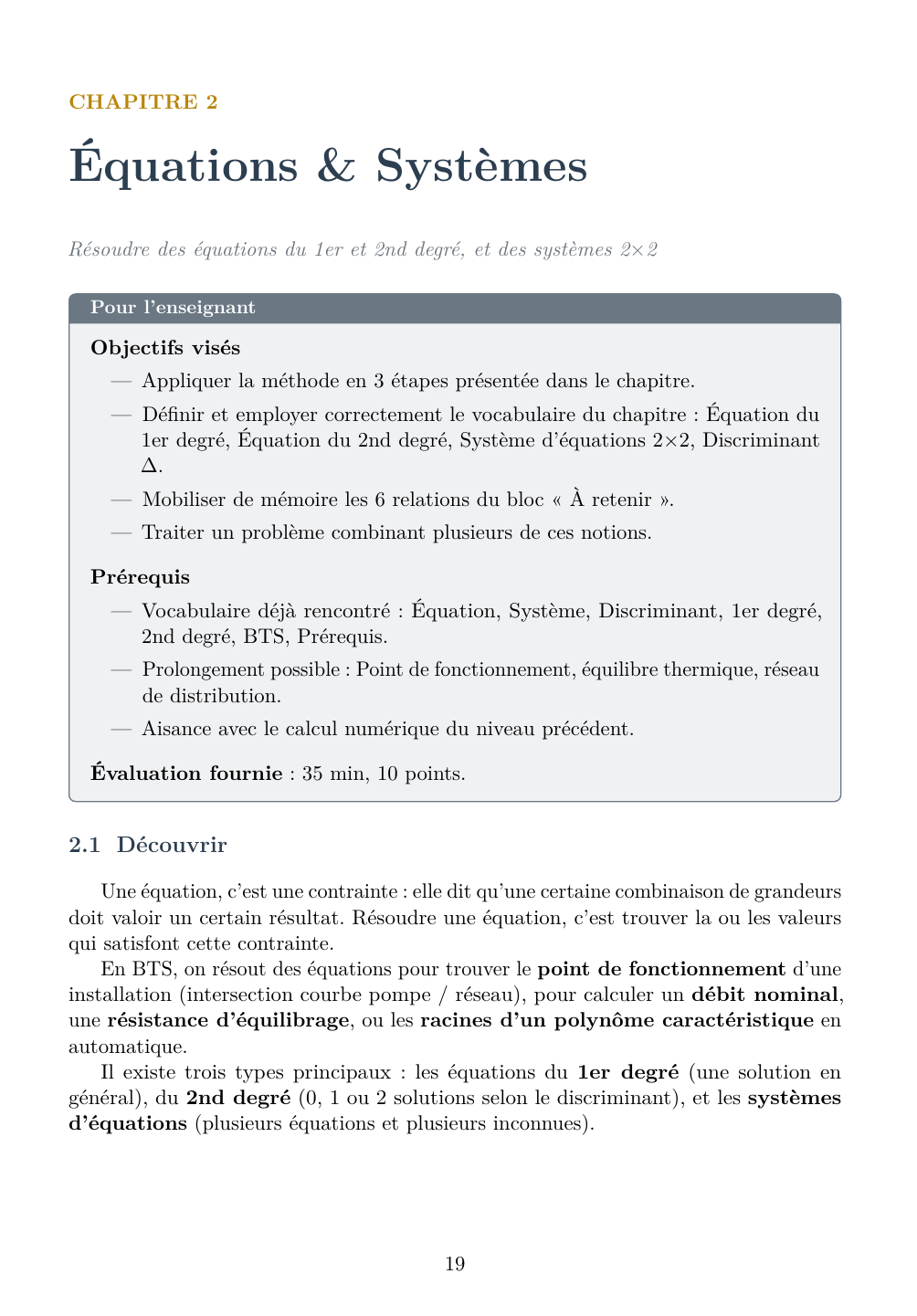 Mathématiques Remise à niveau - Édition professeur — page d’aperçu 2