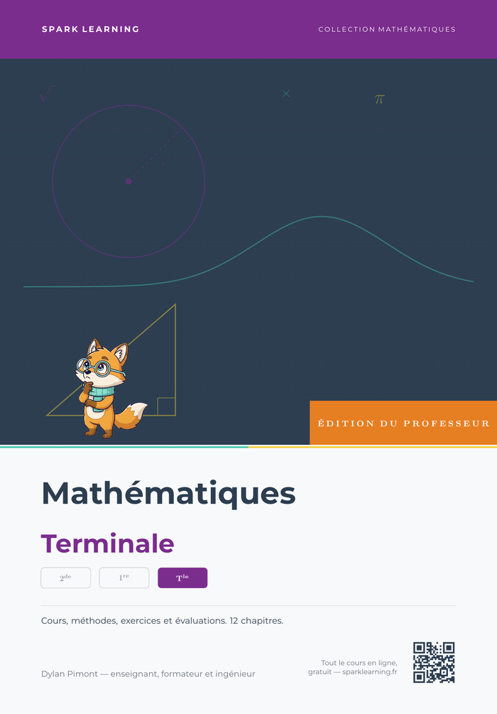 Couverture — Mathématiques Terminale, édition professeur