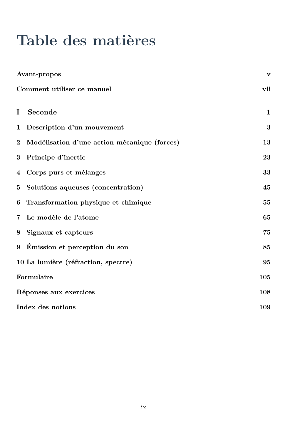 Physique-Chimie Seconde - Édition professeur — page d’aperçu 1