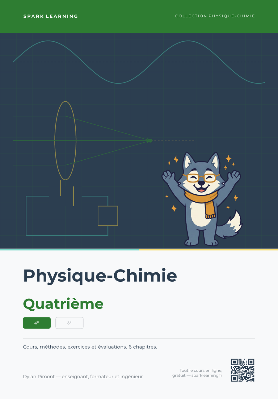 Couverture — Physique-Chimie Quatrième, édition élève