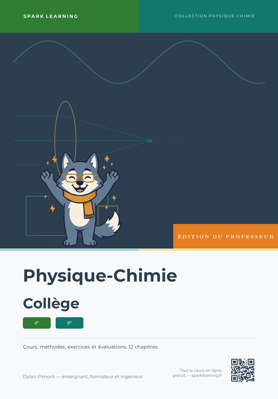 Couverture — Physique-Chimie Collège, édition professeur