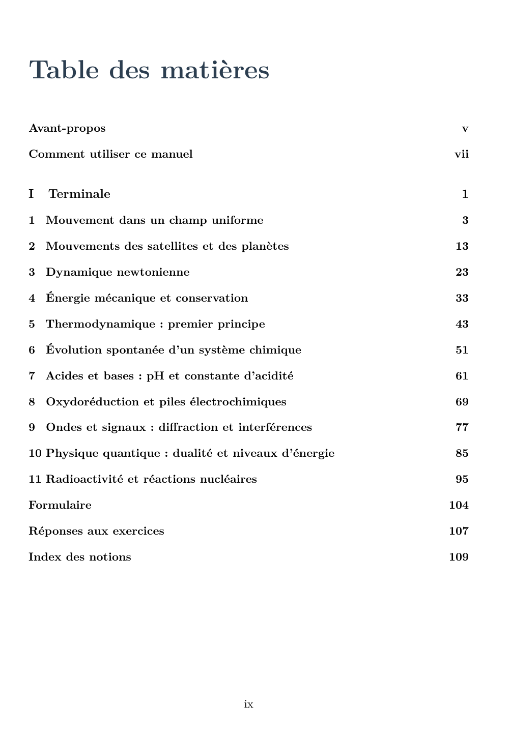 Physique-Chimie Terminale - Édition élève — page d’aperçu 1