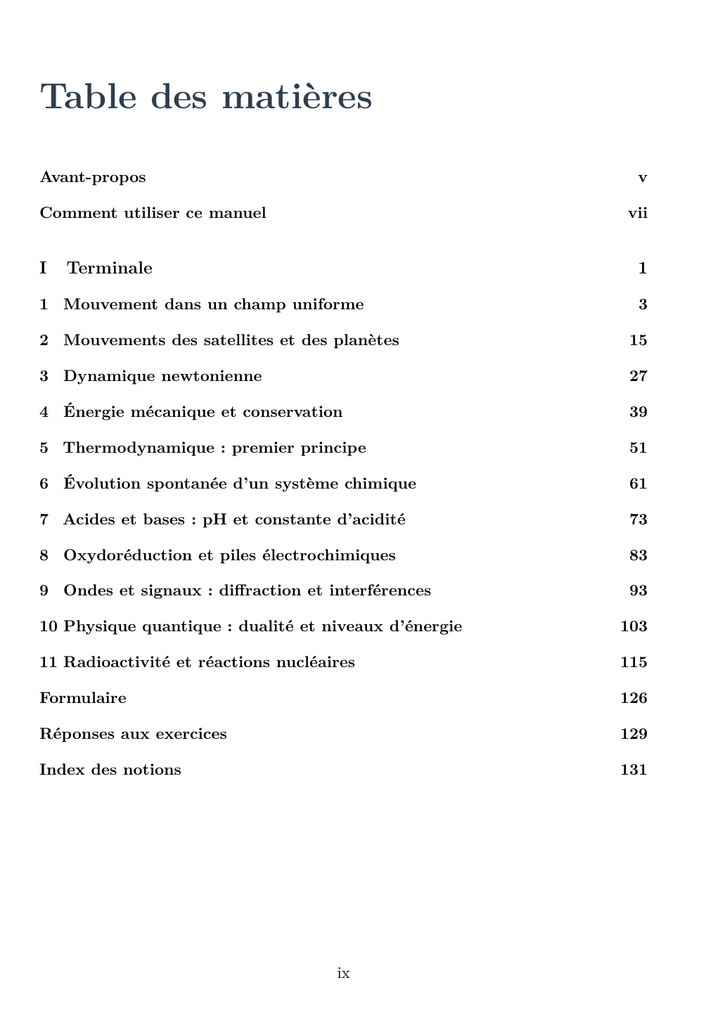 Physique-Chimie Terminale - Édition professeur — page d’aperçu 1