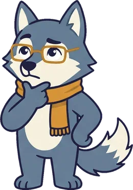Lumen, le loup, mascotte des manuels de physique-chimie